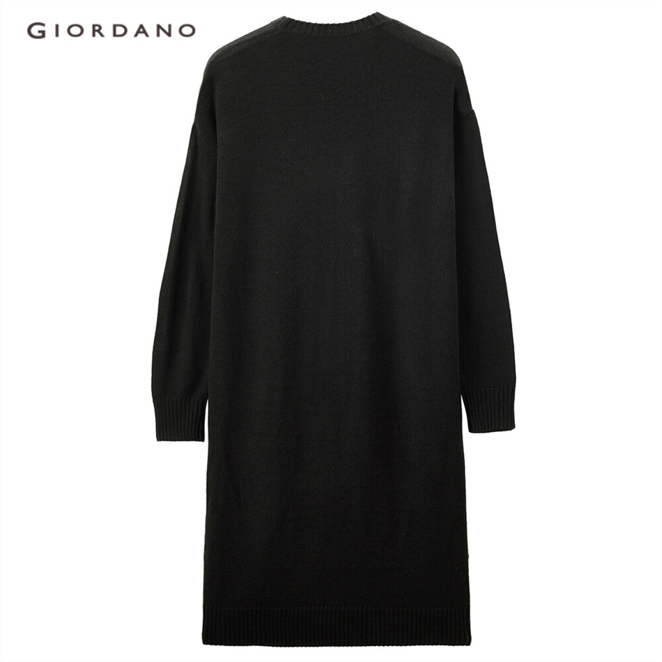 GIORDANO WOMEN Dropped-shoulder crewneck dress 18461932