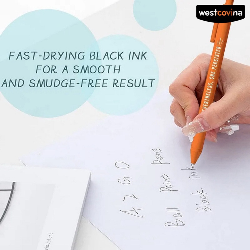 [COD]♪Set 5 Bút Bi Ngòi 0.5mm Khô Nhanh Cho Bé