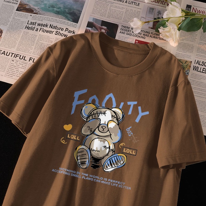 Áo Thun Unisex 100% Cotton Nguyên Chất Ngắn Tay Phong Cách Hàn Quốc Mới NRVP 2023