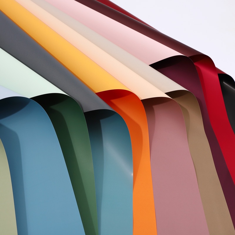 Set 1 / 5 Giấy Gói Quà Ouya Dày Hai Màu Chống Nước 19 Màu Sắc