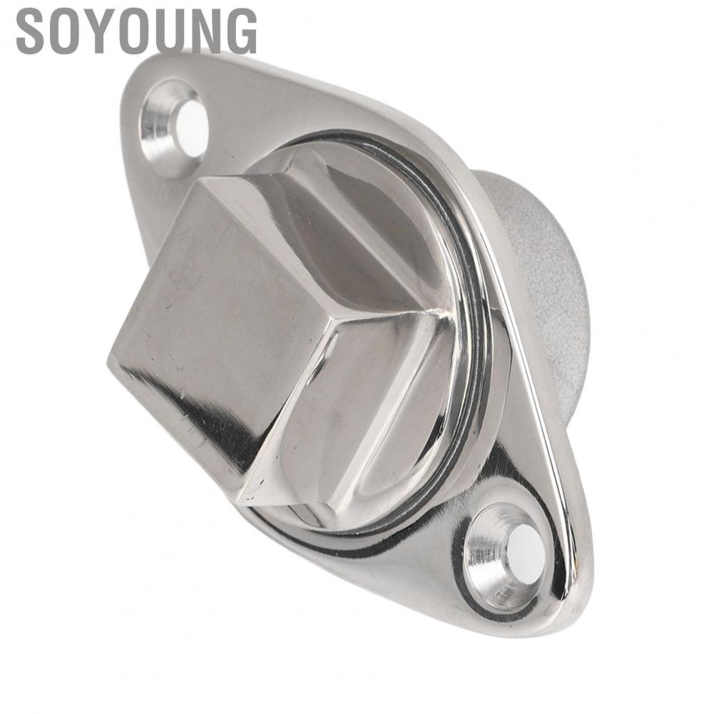 Soyoung Marine Water Plug  Rustproof Stable Connection Silicone Seal 316 Stainless Steel Boat Drain Plug Mirror Polished with O Ring for Kayak Yacht RV