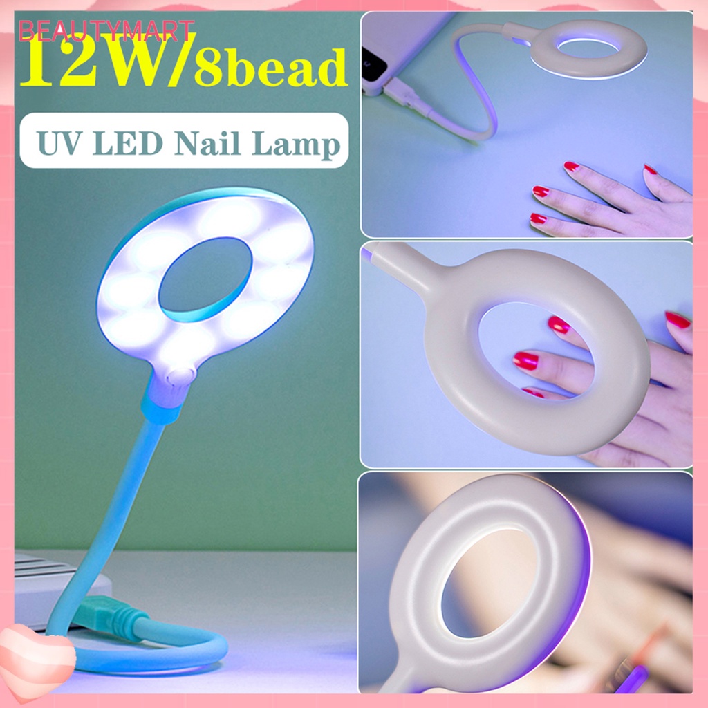 Đèn LED Sấy Khô Móng Tay Bằng ABS Hai Góc Có Thể Điều Chỉnh Tiện Dụng