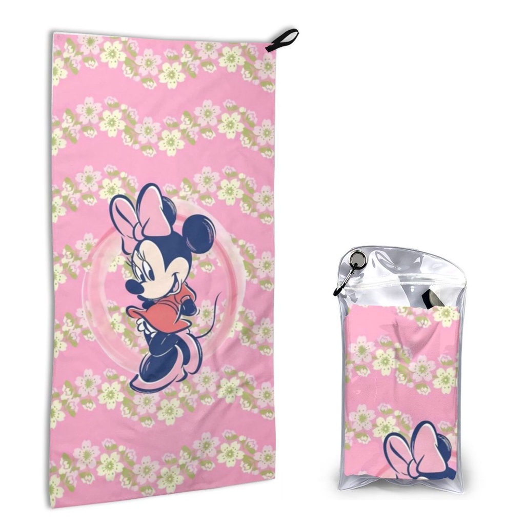 DISNEY Khăn Lau Nhanh Khô Họa Tiết Chuột Mickey Minnie 40 * 80CM 16 X 31.5 Inch