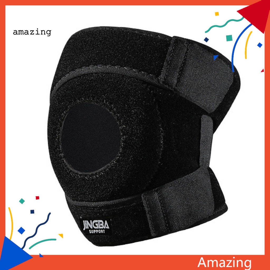 1 Đai Quấn Bảo Vệ Đầu Gối Gọn Nhẹ Màu Đen Tự Điều Chỉnh Siêu Bền Hỗ Trợ Luyện Tập Thể Hình