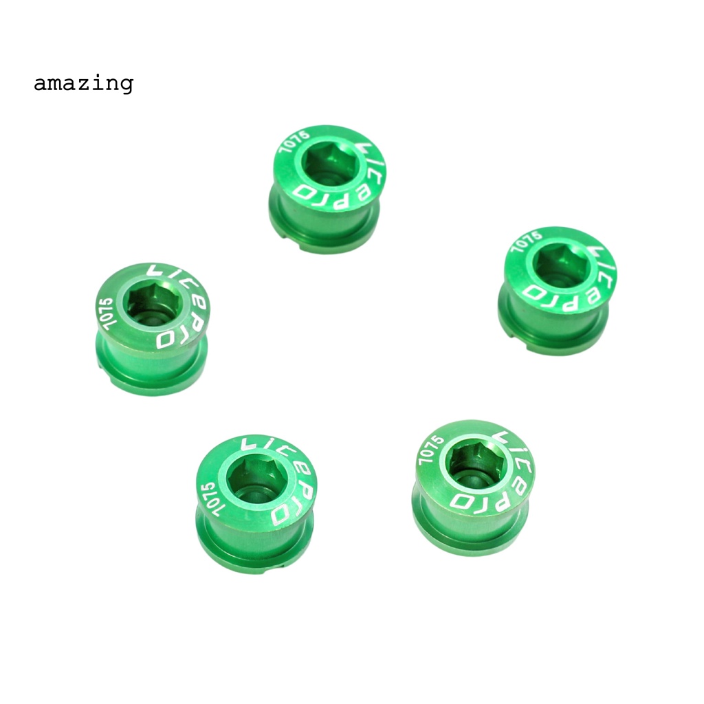 Set 5 Ốc Vít Bánh Xích Xe Đạp CNC Chất Lượng Cao