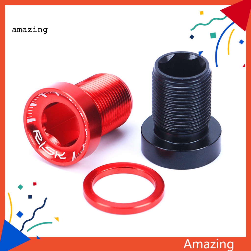 Bộ 2 Ốc Vít Bằng Hợp Kim Nhôm Cố Định Tay Quay Chống Ăn Mòn Cho Xe Đạp MTB