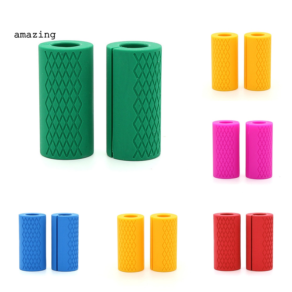 1 Cặp Đai Quấn Tạ Bằng Silicone Dày Dặn Tiện Dụng Cho Người Tập Gym