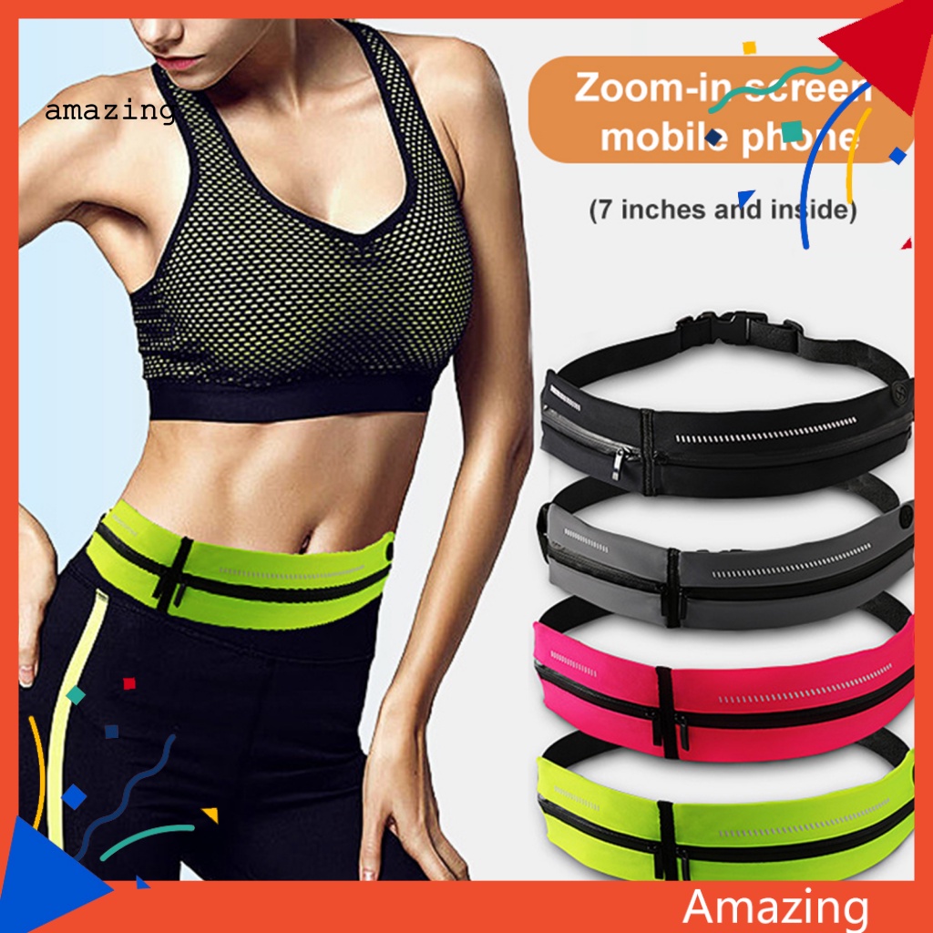 Túi Đôi Đeo Hông Màu Sắc Trơn Dùng Khi Tập Thể Thao / Yoga