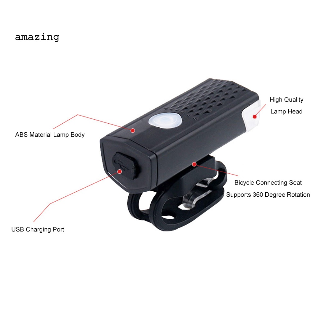 Đèn Pha LED Chống Thấm Nước Có Thể Sạc Lại Gắn Ghi Đông Xe Đạp