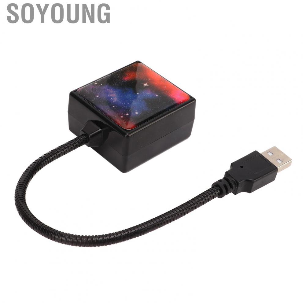 Soyoung USB Star Projector  Room Decoration Car Ceiling Lights 3 Colors Romantic  for Auto Bedroom Party