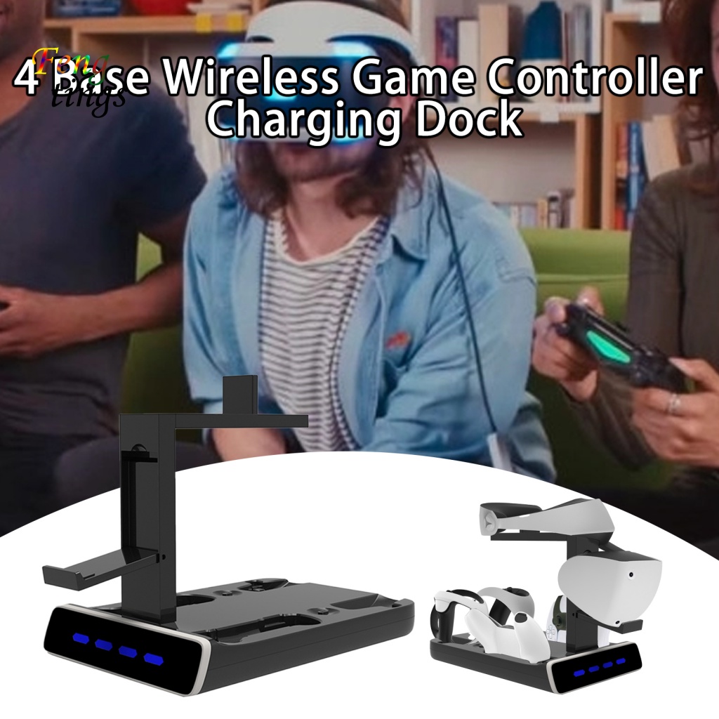Đế Sạc Tay Cầm Chơi Game PS 5 / for PS VR2 Không Dây Trái Phải Có Đèn LED