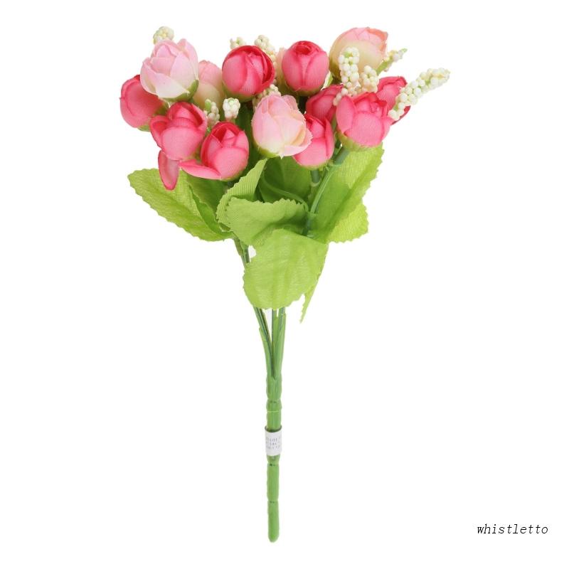 Bó Hoa Hồng Giả 15 Bông Trang Trí Tiệc Cưới