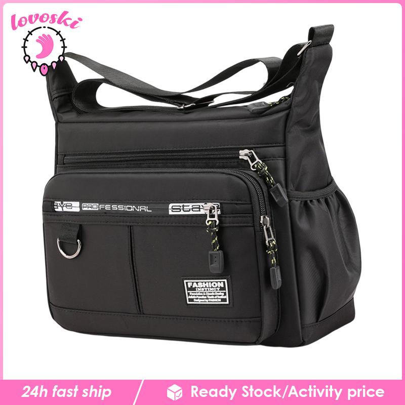 Túi Tote Nhiều Ngăn Có Khóa Kéo Thời Trang Cho Nam Và Nữ