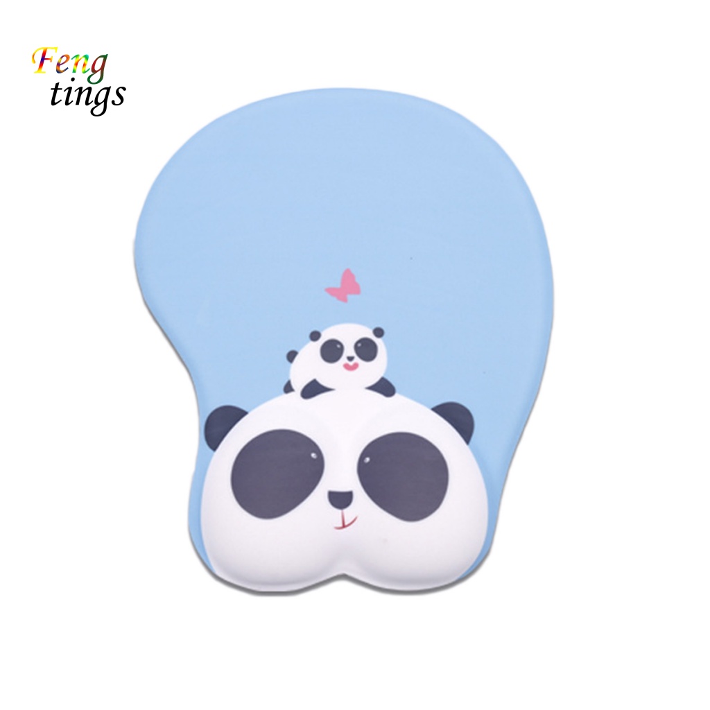 Miếng Lót Chuột Máy Tính Chống Trượt Dày Dặn Họa Tiết Hoạt Hình 3D Dễ Thương