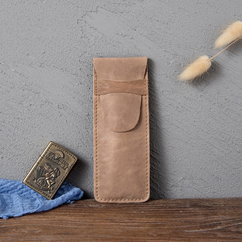 Túi Đựng Bút Mini Bằng Da Phong Cách Vintage