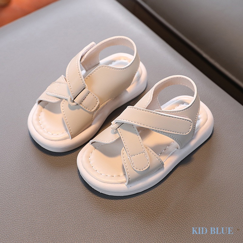 Giày Đi Biển Đế Mềm Chống Trượt Màu Trơn Đơn Giản Thoải Mái Thời Trang Xuân Hè Cho Bé Trai Và Gái