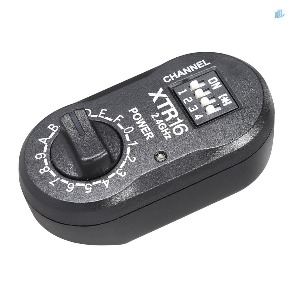 Bộ Điều Khiển Đèn Flash Từ Xa Không Dây XTR-16 2.4G Cho X1C X1N XT-16 / Wistro AD360 / DE / QT / DP / QS / GS / GT