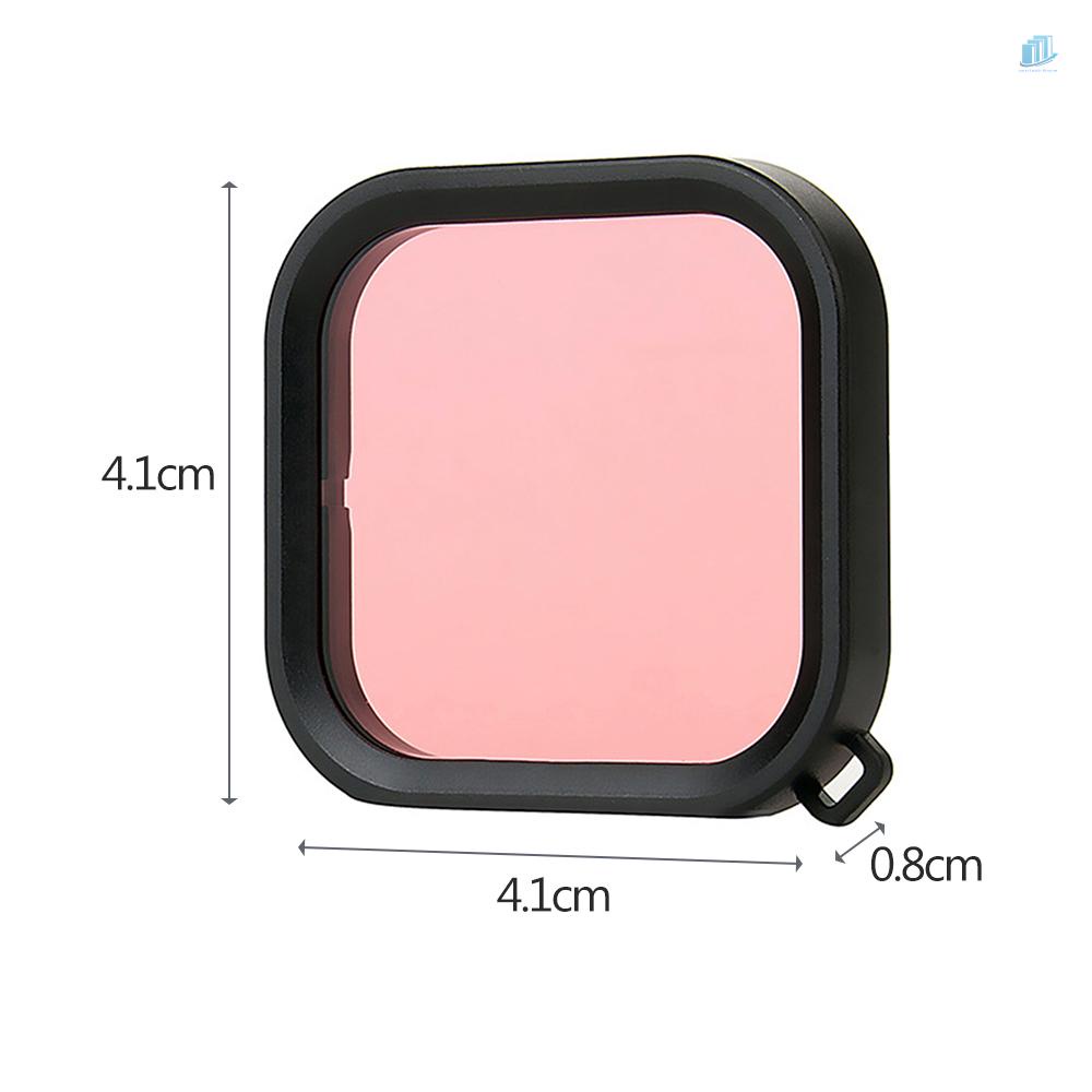 Bộ Vỏ Bảo Vệ Camera Thể Thao smartwatchinone Action Chống Thấm Nước + 3 Bộ Lọc (Đỏ / Tím / Hồng) 45M Tương Thích Với 8 Phụ Kiện Máy Ảnh Thể Thao