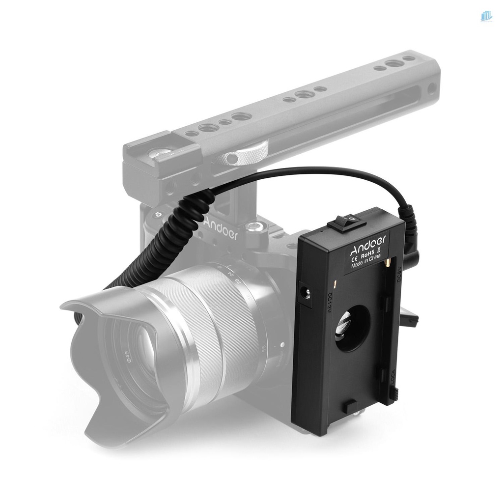 Bộ Chuyển Đổi Giá Đỡ Pin + Cáp Nguồn BMPCC 4K / 6Ks Cho smartwatchinone Andoer NP-F970 F750