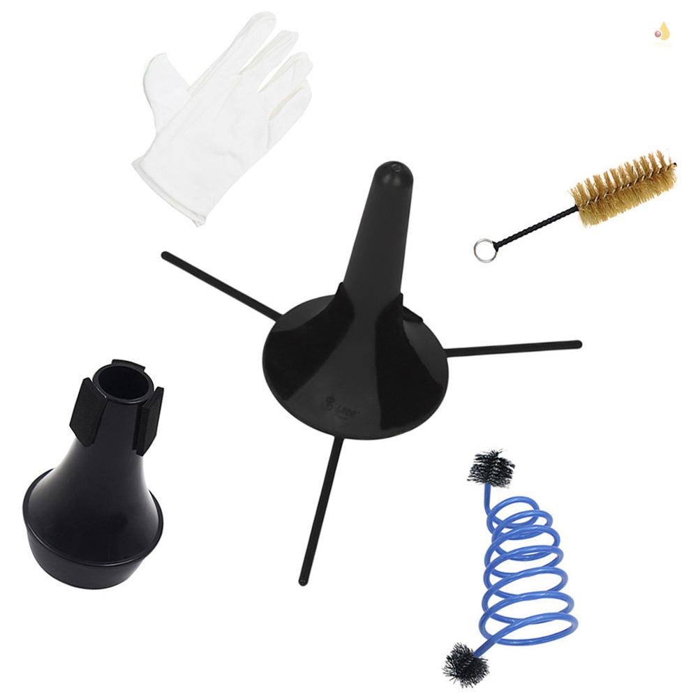 Bộ Phụ Kiện Chăm Sóc Kèn Trumpet Gồm Bàn Chải Van Đứng Linh Hoạt