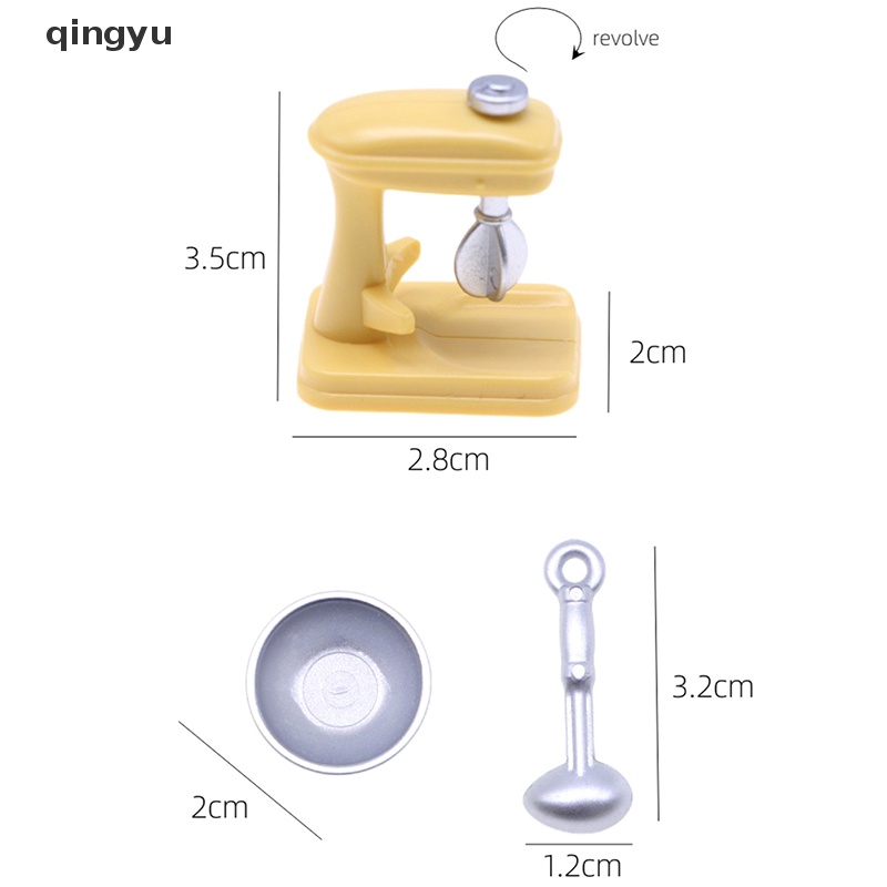 Qingyu Mô Hình Nhà Bếp Trộn Thực Phẩm Và Thức Ăn Mini Dùng Làm Đạo Cụ Nhà Bếp Thu Nhỏ Shoog PLI