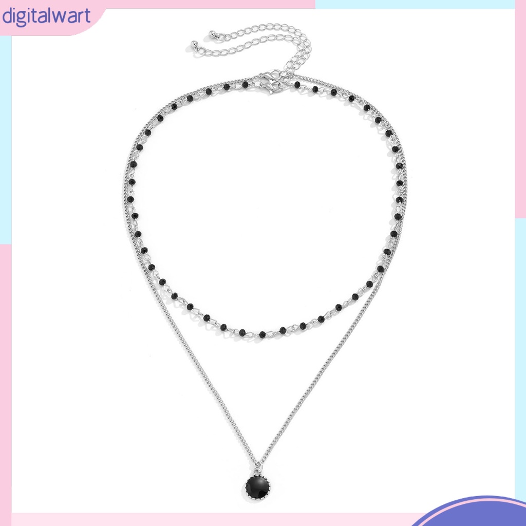 [IGT] Vòng Cổ Chuỗi Hạt Đơn Giản Hai Lớp Màu Vàng Trang Trí Dễ Phối Đồ Mặc Hàng Ngày Cho Nam