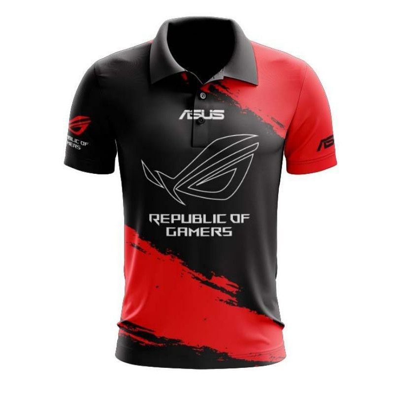 Áo Thun In Hình Asus Republic Games ROG Cá Tính Cho Nam