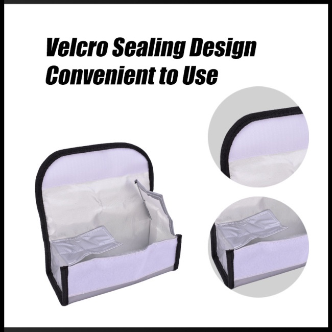 Túi Đựng Pin Lithium Mini An Toàn Chống Thấm Nước Chống Cháy Nổ Tương Thích Với Máy Bay Điều Khiển Fpv Racing Drone 185X75X