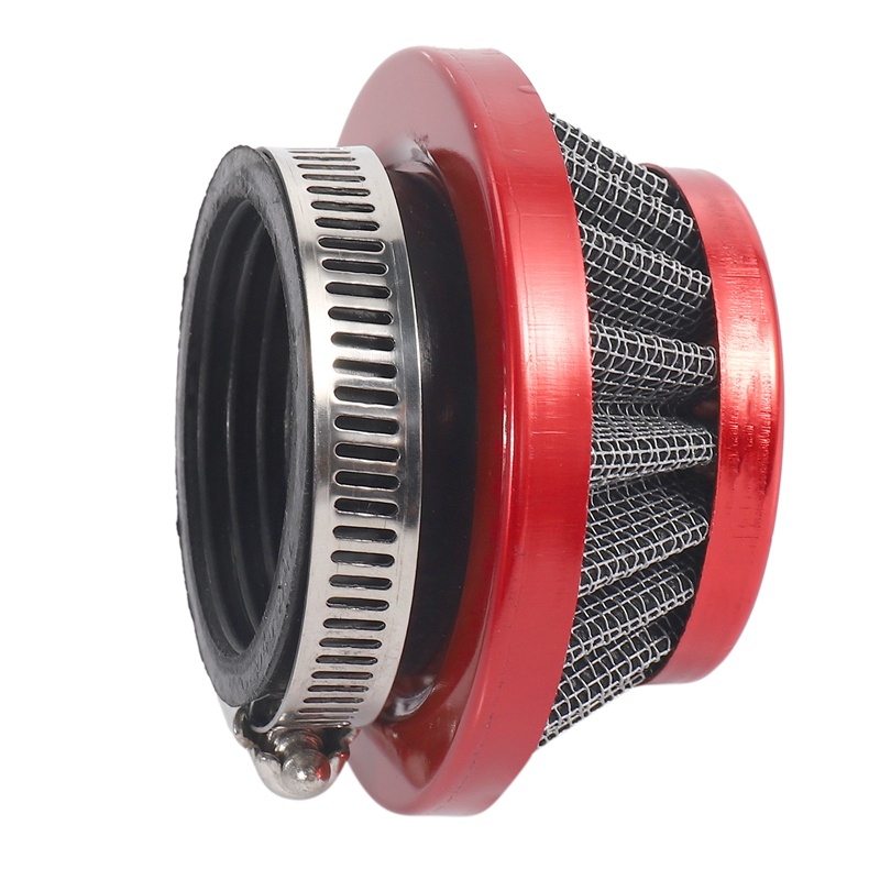 Bộ lọc không khí 44Mm cho 47Cc 49Cc 2 thì Bộ nâng cấp xe đạp siêu bỏ túi Mini Dirt Bike Atv Quad Aluminium Air Filter Set Red