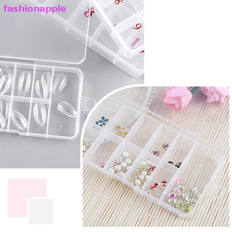 Hộp Rỗng Đựng Hạt Đá 10 / 11 Ngăn Trang Trí Móng Tay