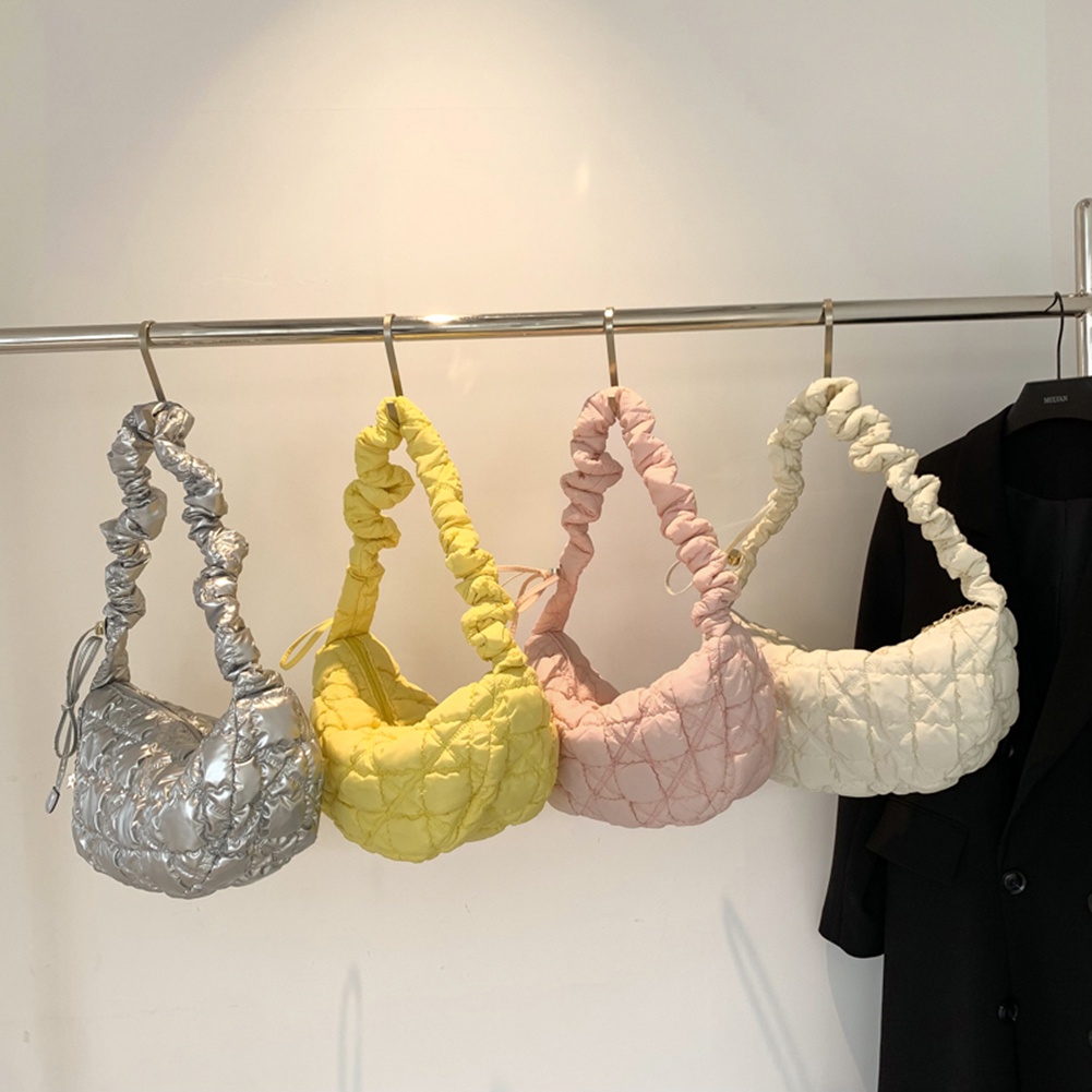 Túi Đeo Vai Bằng Cotton Màu Trơn Thời Trang Cho Nữ