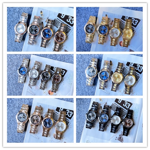 Đồng Hồ quartz Nam Hiển Thị Ngày 40mm Dây Thép Không Gỉ Phong Cách Doanh Nhân