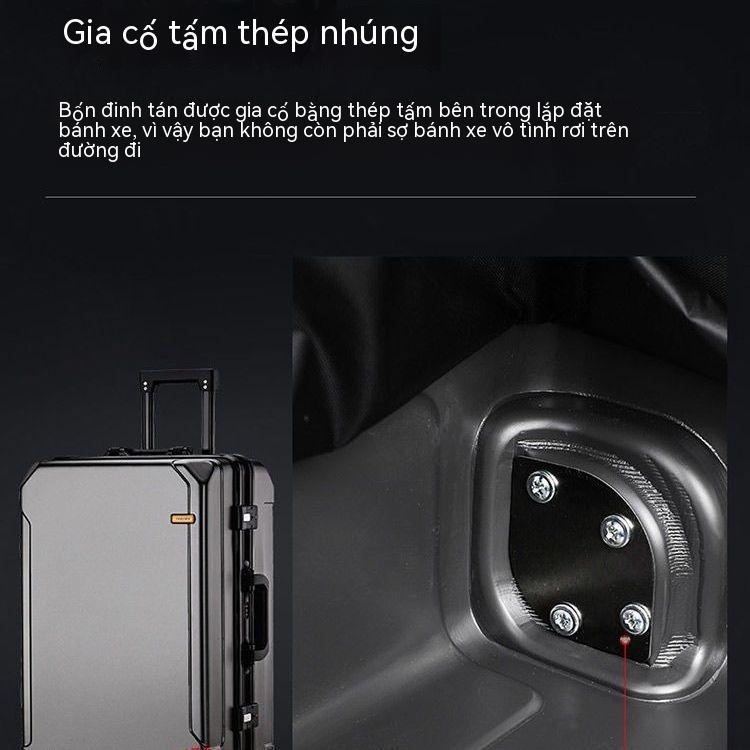 Khung Nhôm Xe Đẩy Nam Đa Năng Bánh Xe Vali Nữ Thời Trang Công Suất Lớn Hộp Mật Khẩu Vali Công Sở Sinh Viên Hộp