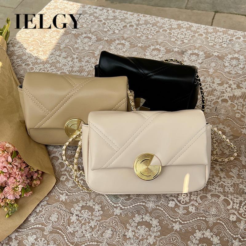 Túi Đeo Chéo Hình Vuông Nhỏ Có Khóa Nam Châm Thời Trang Cao Cấp Cho Nữ