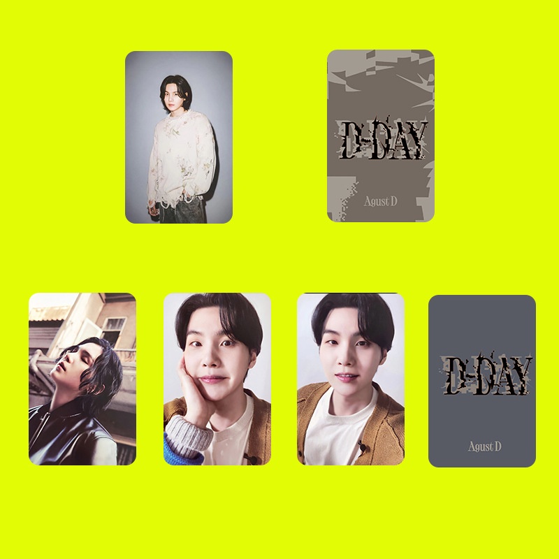 Set 4-5 Tấm Ảnh Lomo Card Nhóm Nhạc Kpop SUGA Dday BT-S