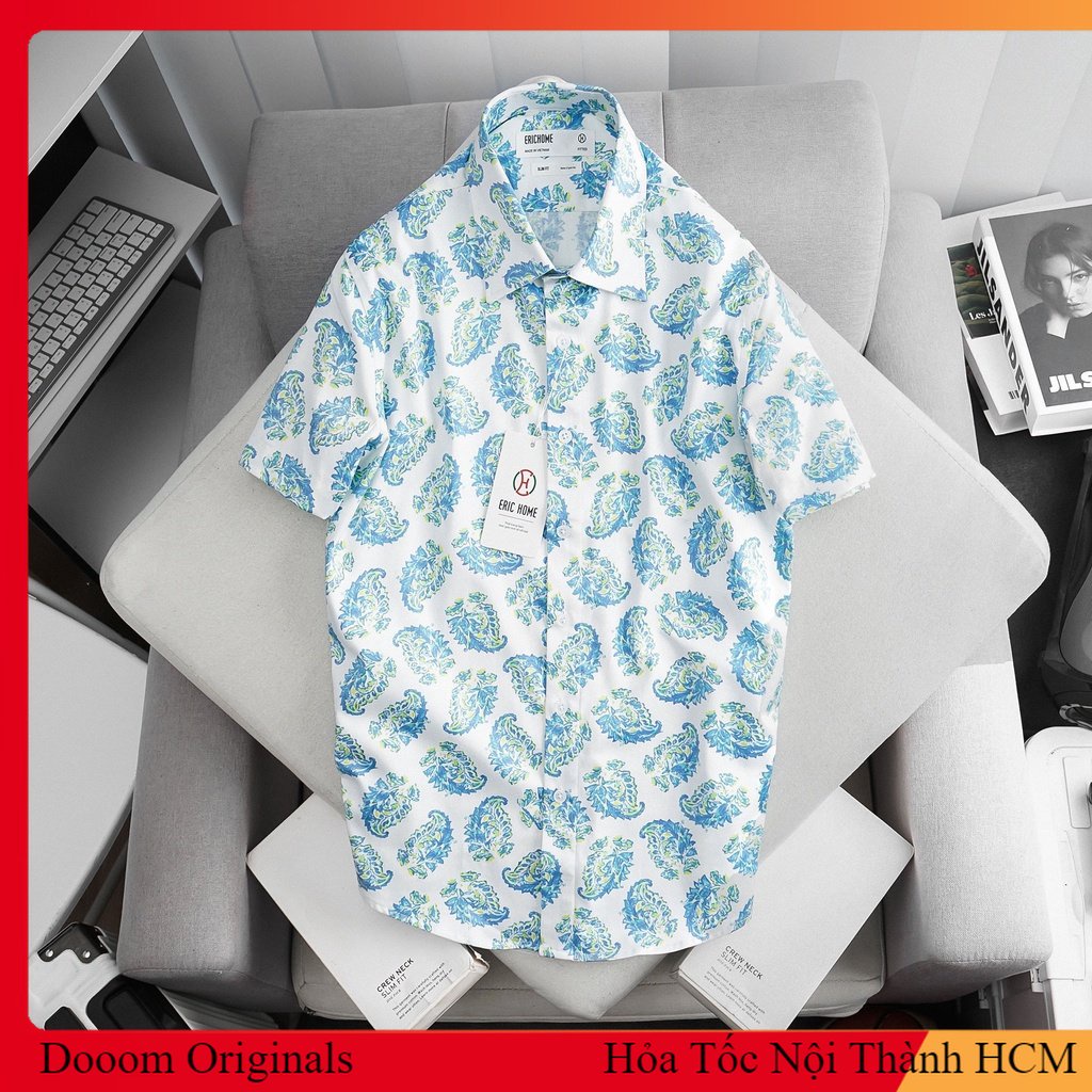 Kho Originals - Áo sơmi họa tiết nam nữ bông hoa trái cây đi biển hoạt động tập thể . SMEH7 - Chất Lượng Tốt