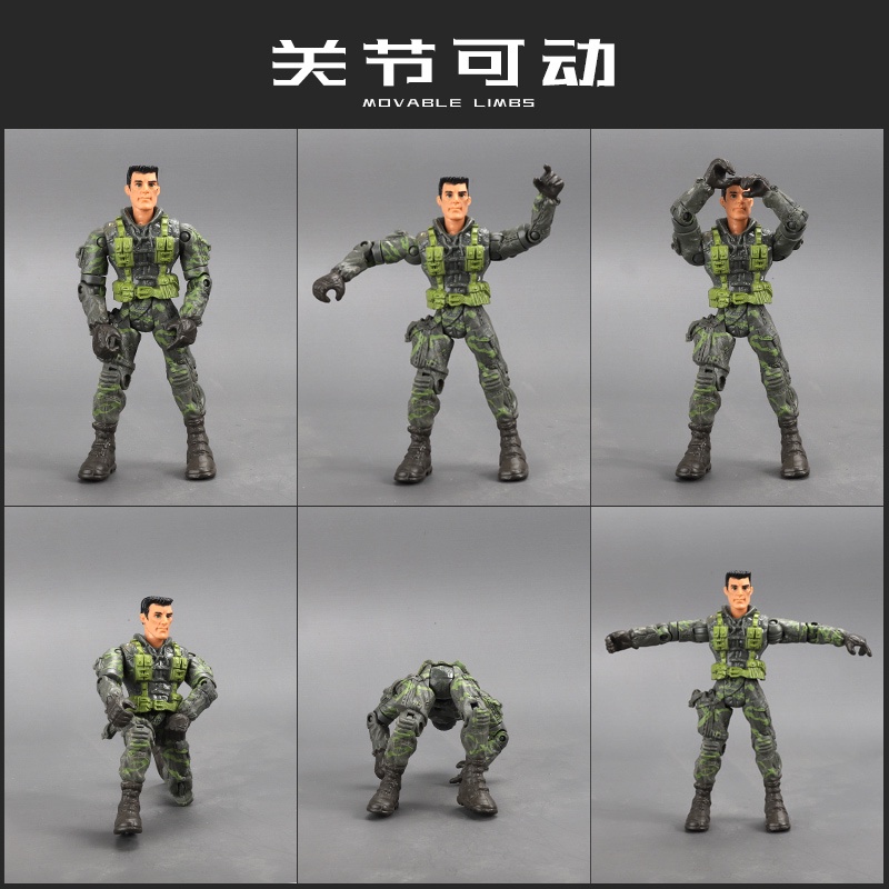 Mô Hình Lính Cảnh Sát / Người Ngoài Hành Tinh 12.5cm 10cm