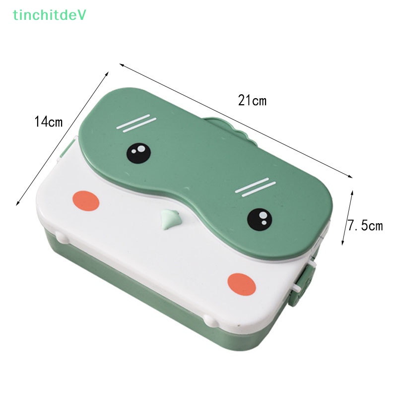 [TinchitdeV] Hộp Nhựa Đựng Cơm Trưa Hình Chữ Nhật Chống Rò Rỉ In Hình Anime Nhỏ Gọn Dành Cho Trẻ Em Đi Học [Mới