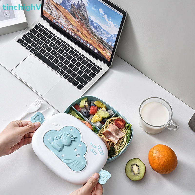 Hộp Đựng Thức Ăn Trưa Di Động Có Ngăn Đựng Thức Ăn Cho Trẻ Em