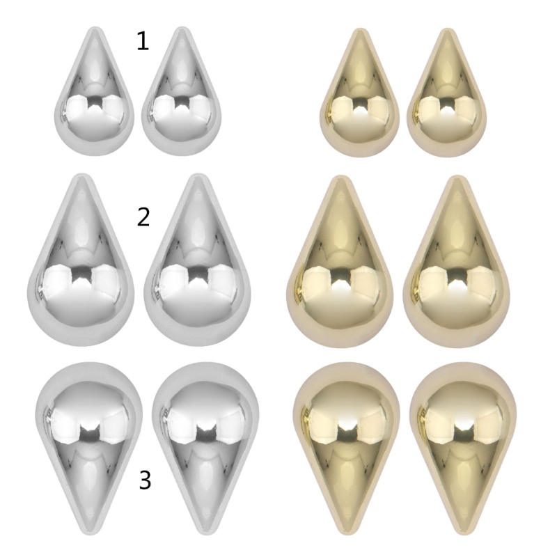 Bông Tai Xỏ Hình Giọt Nước Thời Trang Cá Tính