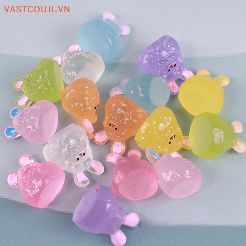 Set 2 Mô Hình Thỏ Dạ Quang Trang Trí Tiểu Cảnh