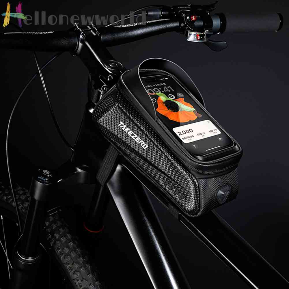 Túi Đựng Điện Thoại Cảm Ứng 1L Họa Tiết Phản Quang Chống Thấm Nước Gắn Xe Đạp Ốp