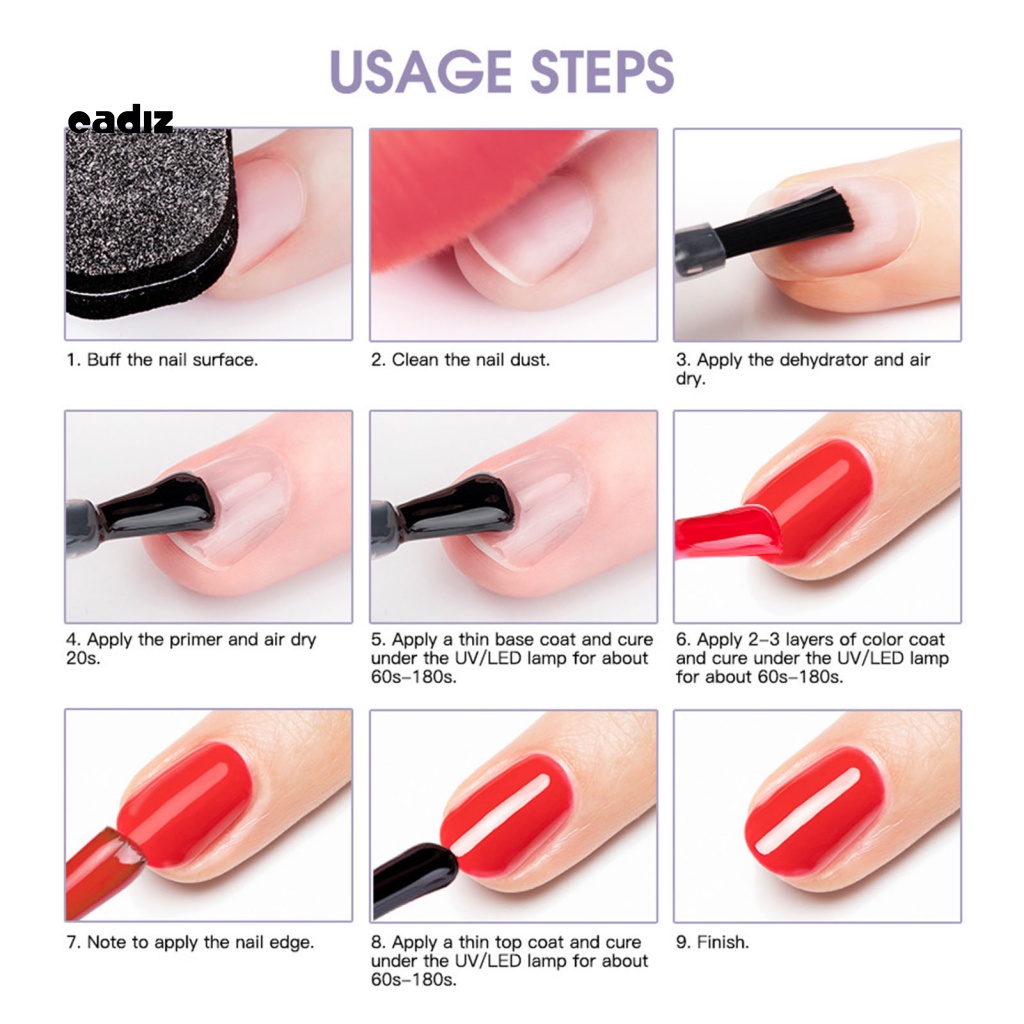 Gel UV Sơn Móng Tay Nhanh Khô Nhiều Kiểu Dáng Tùy Chọn