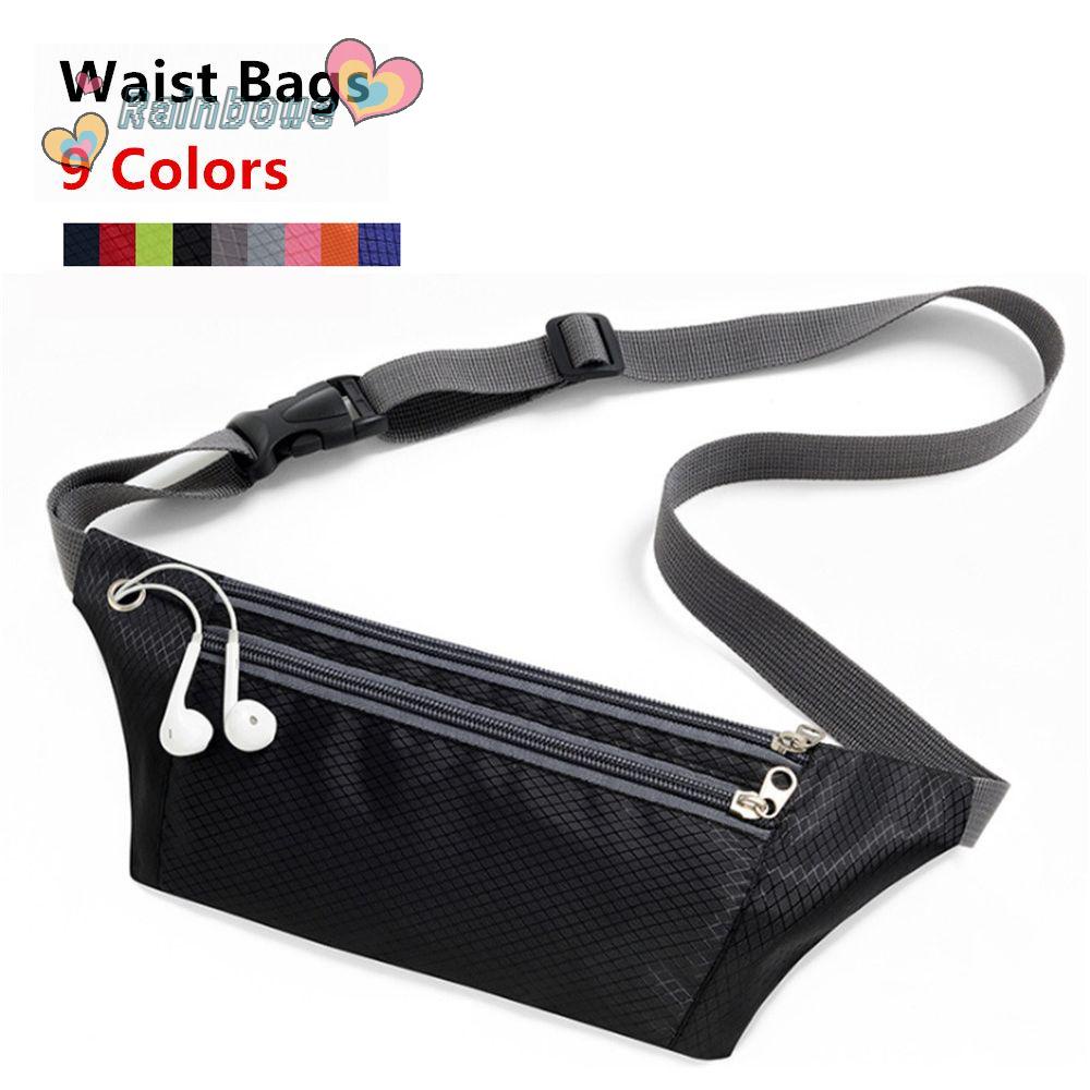 Túi Đeo Hông Nhiều Ngăn Chống Thấm Nước Màu Cầu Vồng Thời Trang Chạy Bộ Cho Nam Và Nữ