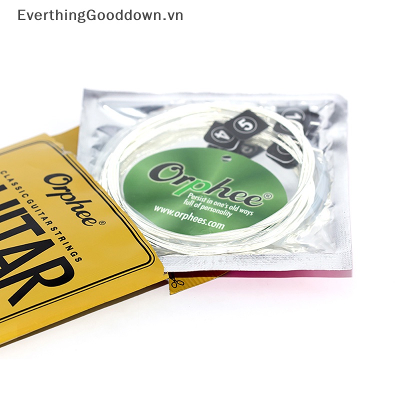 Everthinggooddown 1 Bộ Dây Đàn Guitar Cổ Điển Bằng Nylon Và Dây Mạ Bạc NX Series vn