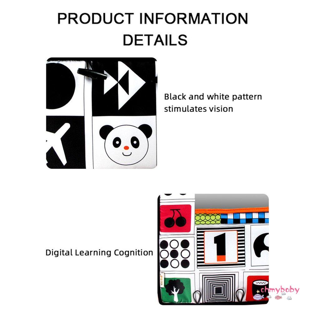 [Sẵn sàng] Gương Đôi Hoạt Động Tương Phản Cao Phát Triển Màu Đen Và Trắng Đồ Chơi Cho Trẻ Sơ Sinh Bé Trai Gái Ghế Sau Mặt Dây Chuyền [P/6]