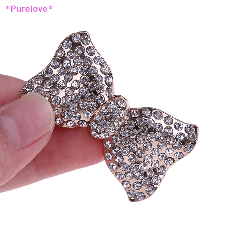 1 Khóa Kẹp Kim Loại Đính Đá Trang Trí Giày Sang Trọng Mới