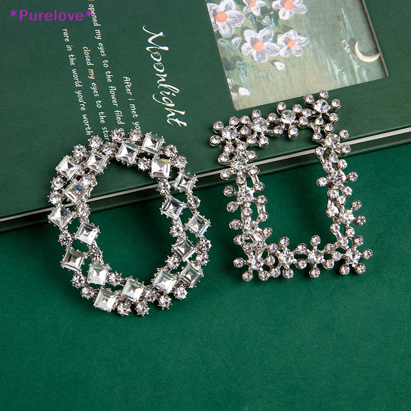 1 Phụ Kiện Kẹp Giày Đính Đá Pha Lê Phong Cách Vintage Dành Cho Cô Dâu Mới