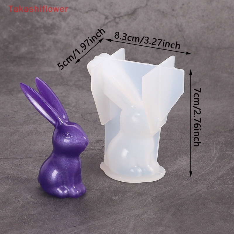 Khuôn Silicone Hình Thỏ 3D Làm Đồ Thủ Công DIY