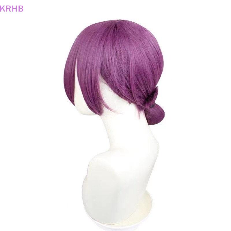 Tóc Giả Dạng Chuỗi Hạt Màu Nâu / Tím Hóa Trang Nhân Vật KRHB Reze Mới